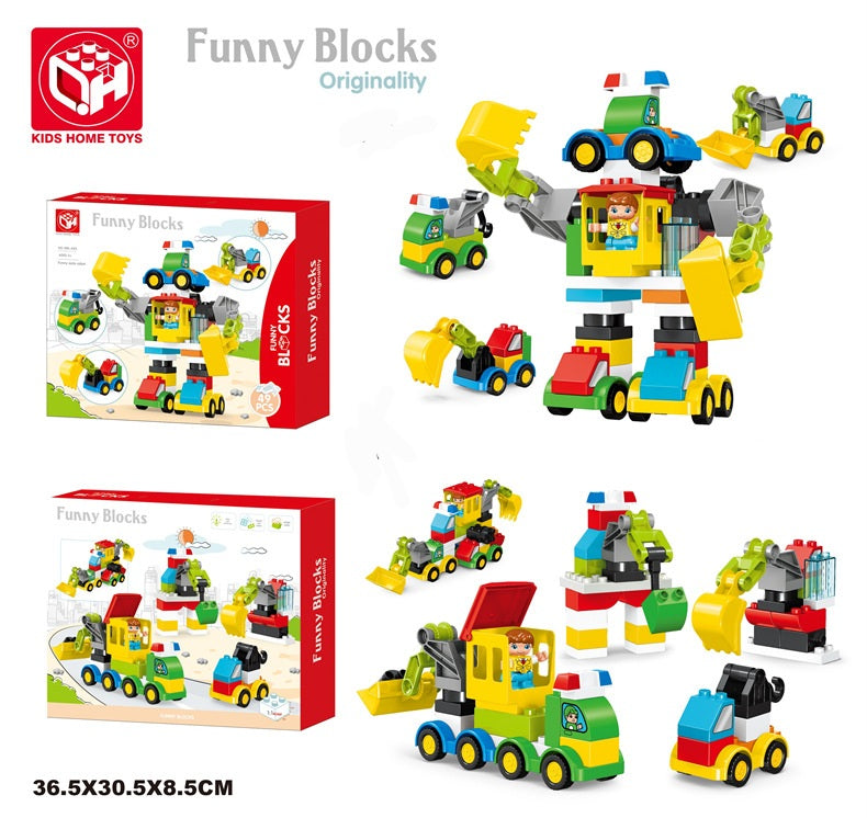 Funny Blocks Auto Robot Building Set – 49 Pieces