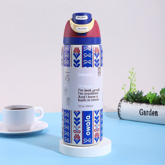 Owala Bottle Stainless Steel FreeSip Leak-proof | Holiday Hygge | 950ml