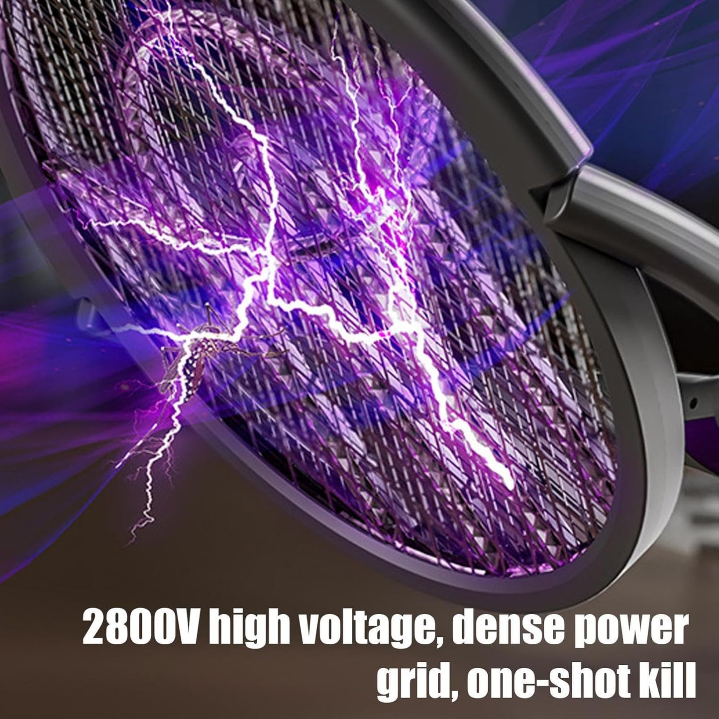 Electric Fly Swatter | 2800V Electric Fly Catcher Racket,USB