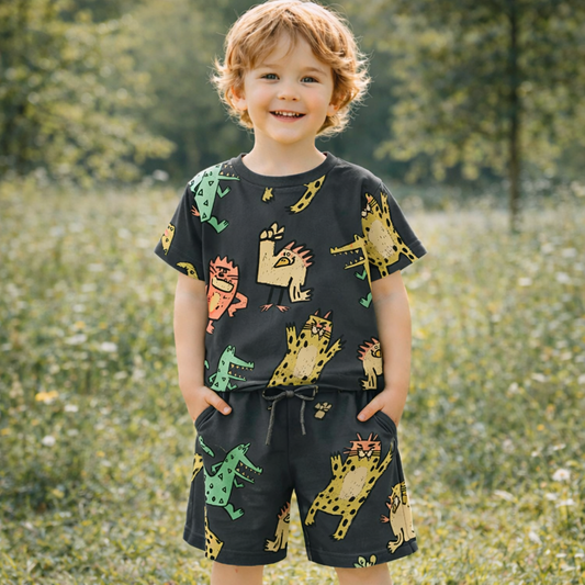 Cotton Tshirt Animal Graphic For Boys (6-7y)