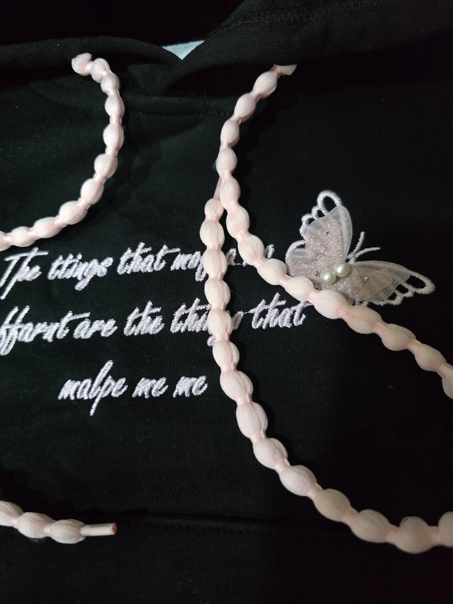Hoodie With Fleece For Girls Butterfly Design Size 4-10y