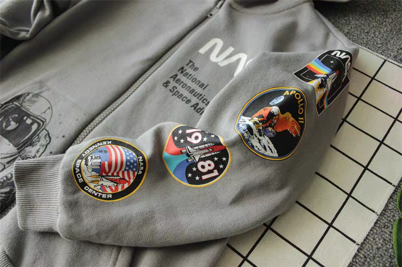 Light Jacket  With Fleece Nasa Design Size 5-14y