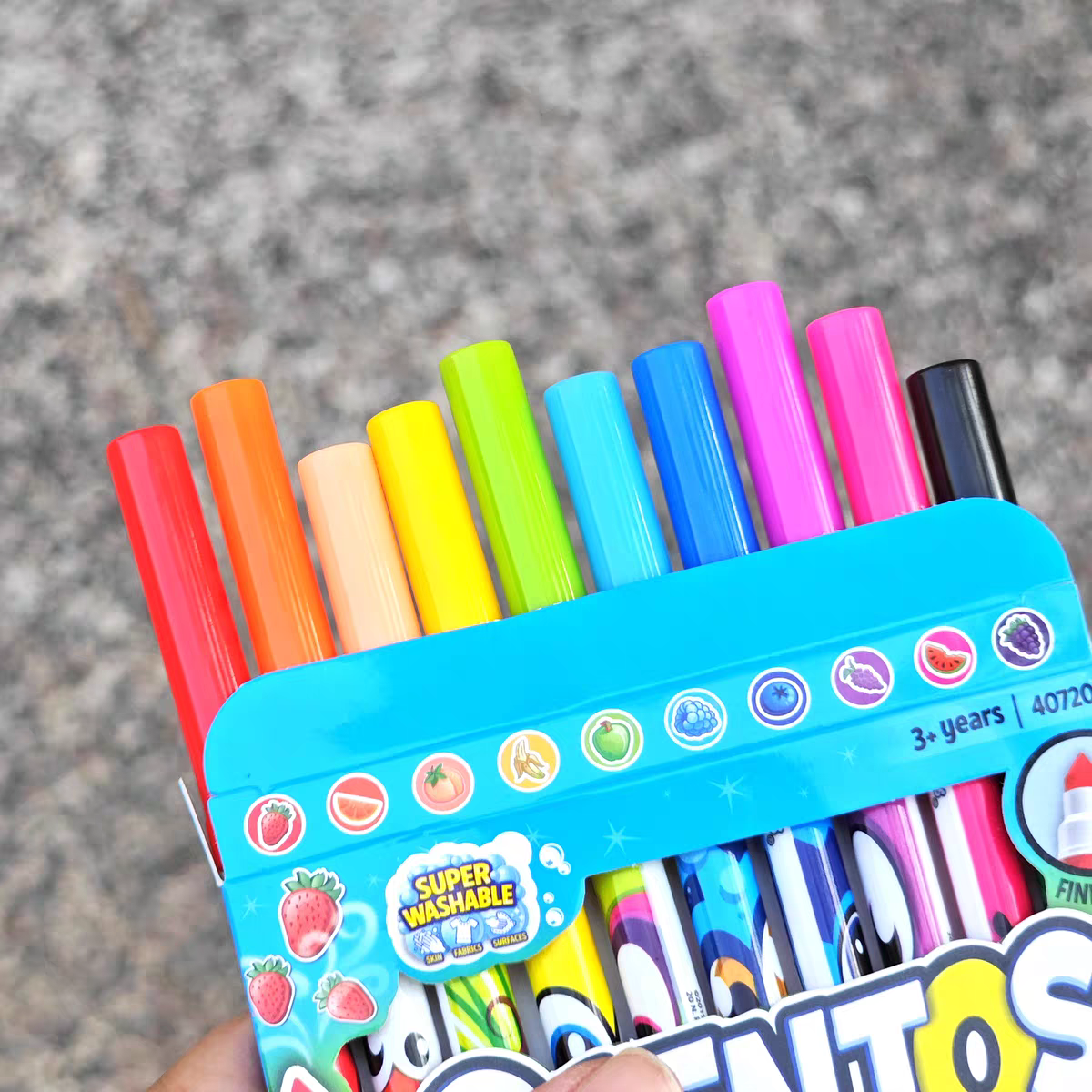 Scentos Scented Markers  | 10 Fine Line Washable Markers | 3+