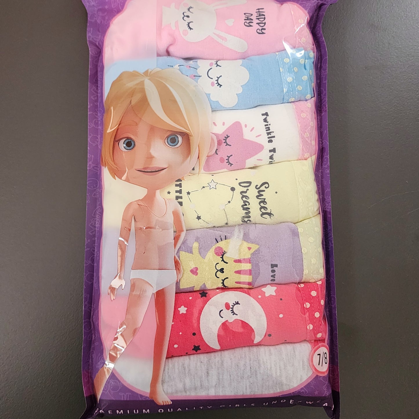 Girls Underwear Cotton 100% 3-10 years 7 pcs