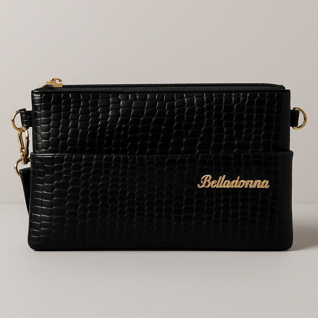 Women Handbag Crocodile Pattern Shoulder Bag With Strap