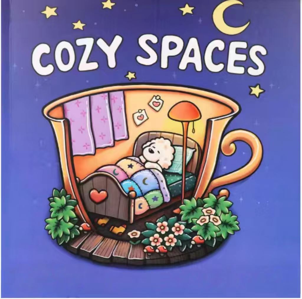 Cute & Comfy Coloring Books – 21 × 21 cm Softcover | 6+