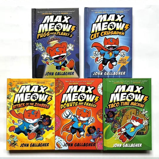 Max Meow By John Gallagher 5 Books Set Hard Cover