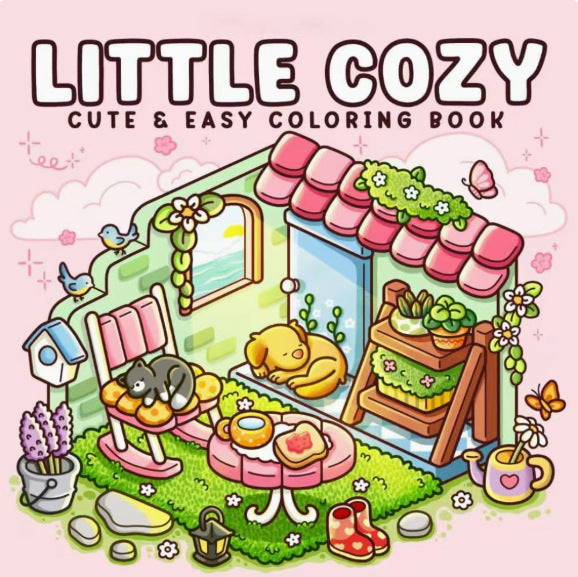 Cute & Comfy Coloring Books – 21 × 21 cm Softcover | 6+