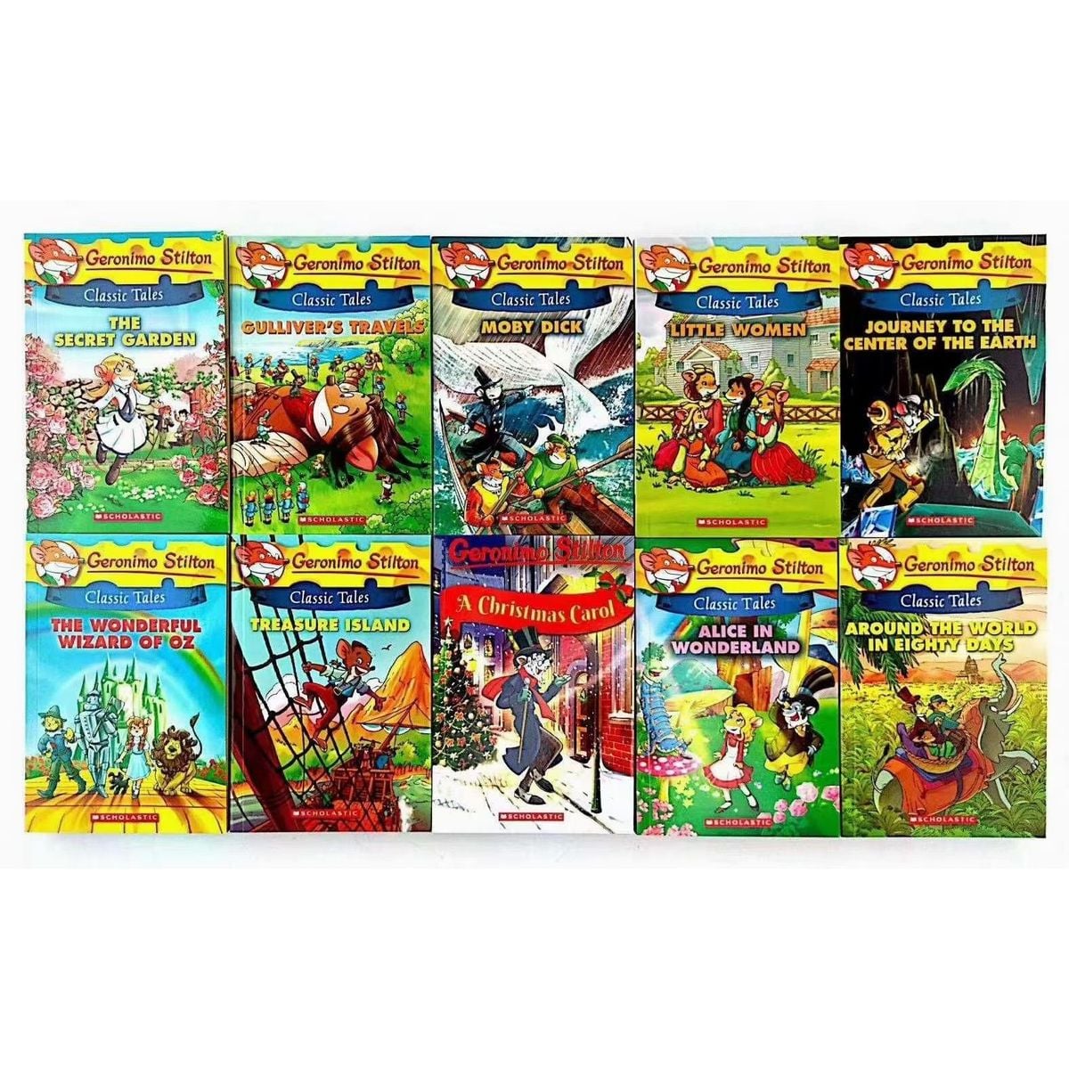 Geronimo Stilton - Classic Tales | 10 Books Set | Soft Cover | 7+
