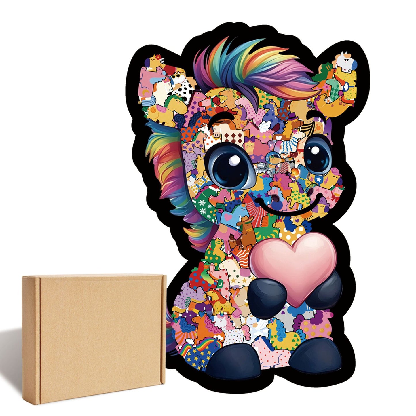 Cute Dog Wooden Puzzle – 72 Pieces | Colorful Animal Jigsaw Puzzle | 26004