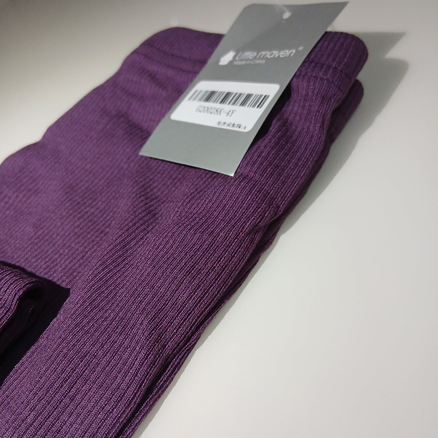 Legging Ribbed Purple For Girls Brand Little Maven Size 4y