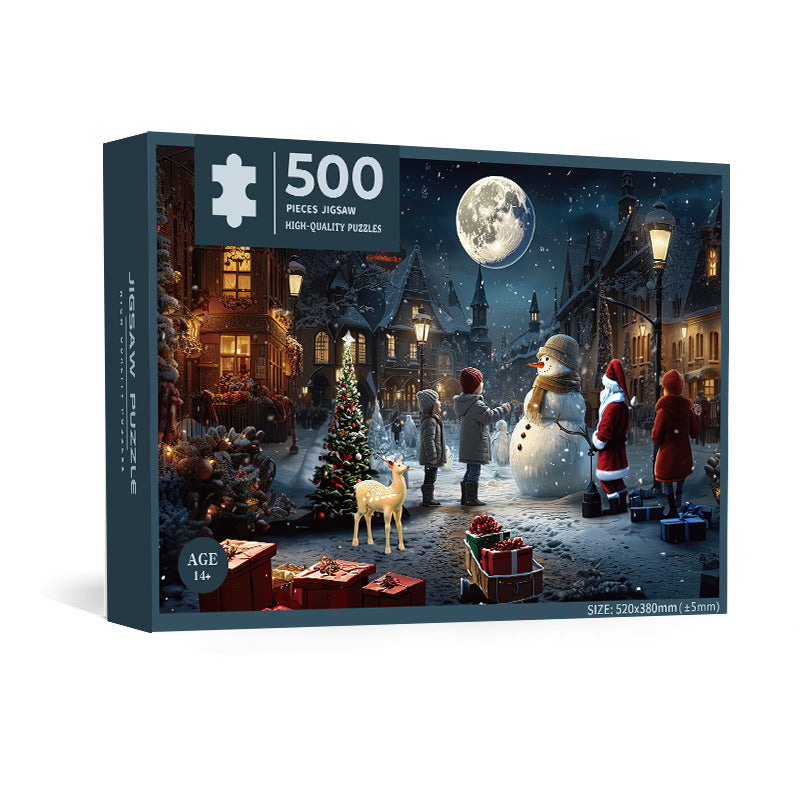 Christmas Jigsaw Puzzle – 500 Pieces | Festive Designs | 8+