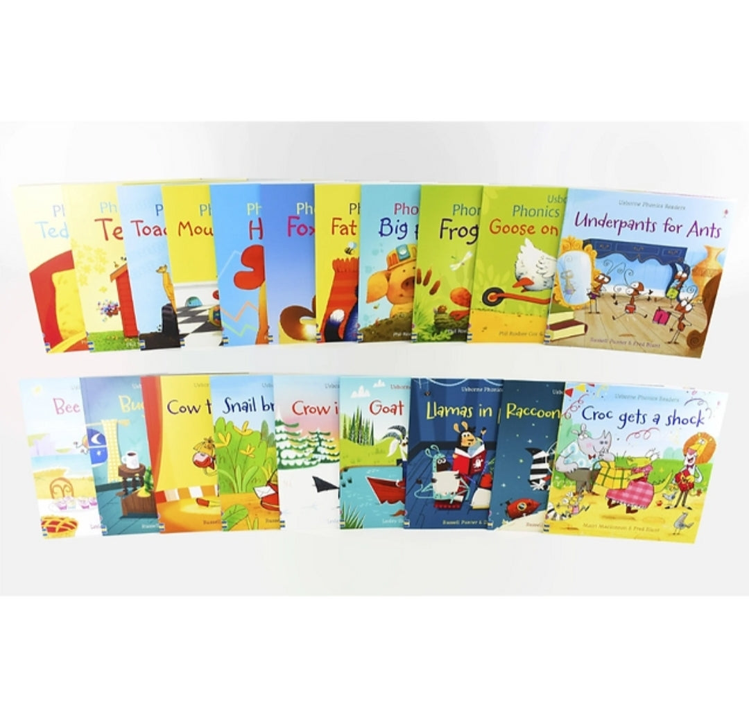 Usborne Phonics Readers 20 Books | Soft Cover | 2+