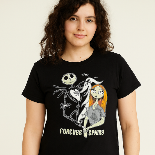 Tshirt For Women Disney Forever Spooky Size M
