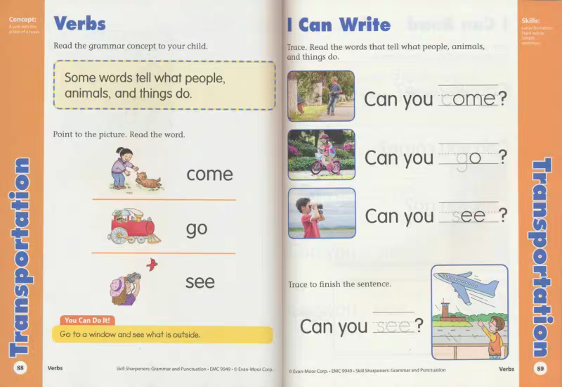 Skill Sharpeners Reading Connecting School And Home | 8 Books Set | Pre K | Soft Cover | 3+