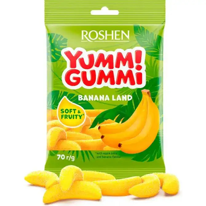 Roshen Yummi Gummi Banana jelly candies 70g