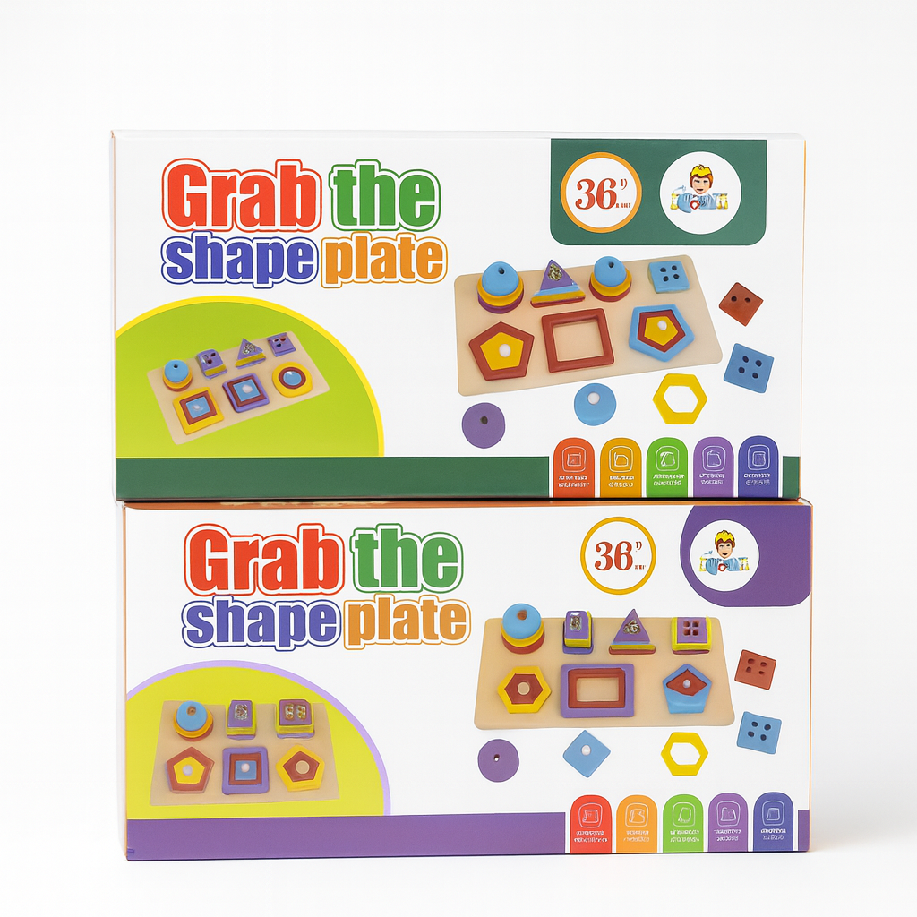 Grab The Shape Plate Educational Kids Toy
