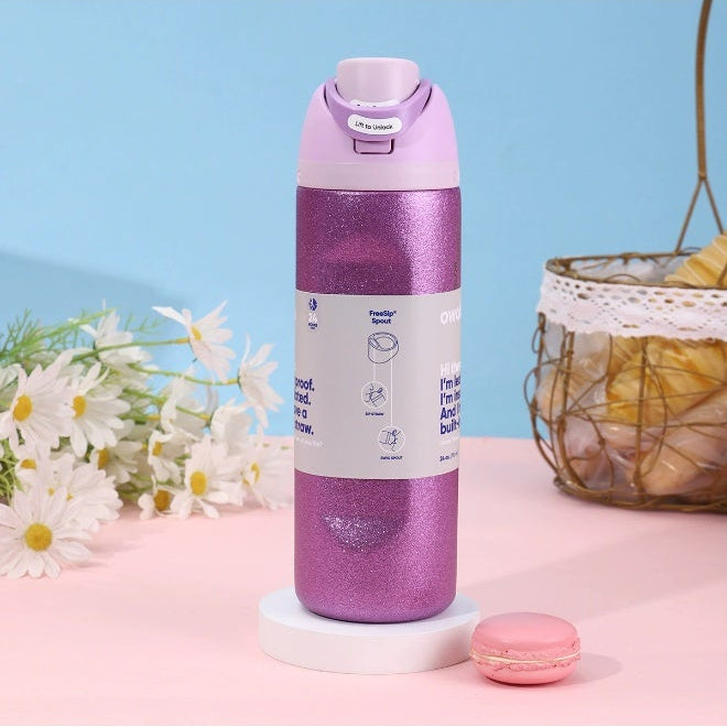 Owala Bottle Stainless Steel Free Sip Leak-proof Purple Shine 710-950ml