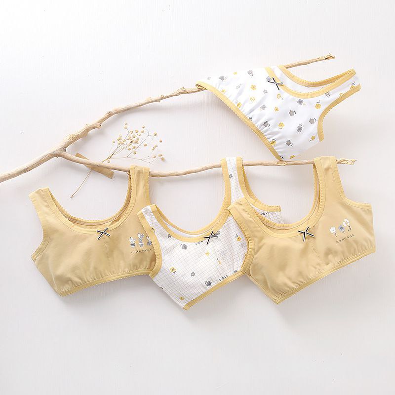 Girls Cotton Underwear 2-12Y - Mustard Flower | Build Your Own Set