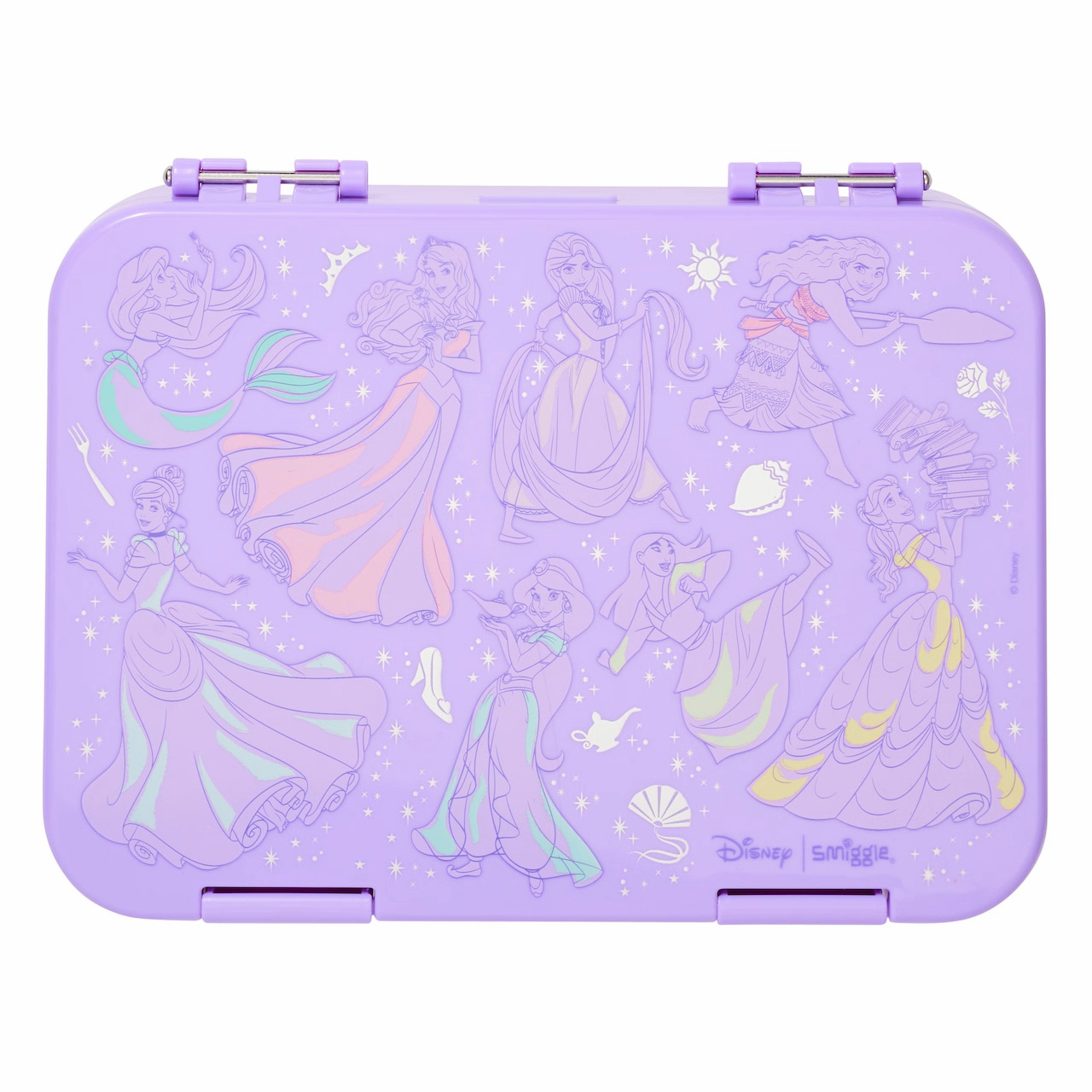 Smiggle Princess Design Set Of 3pcs Bottle Lunch Box Backpack 42cm