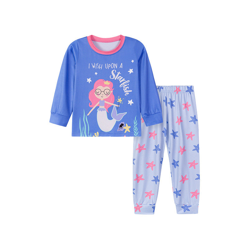 Mermaid Starfish Girls Pajama Set | Size 2-7y