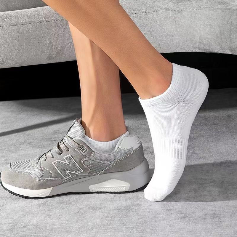 Cotton Ankle Socks 1 pair – Black & White | Size 36–41