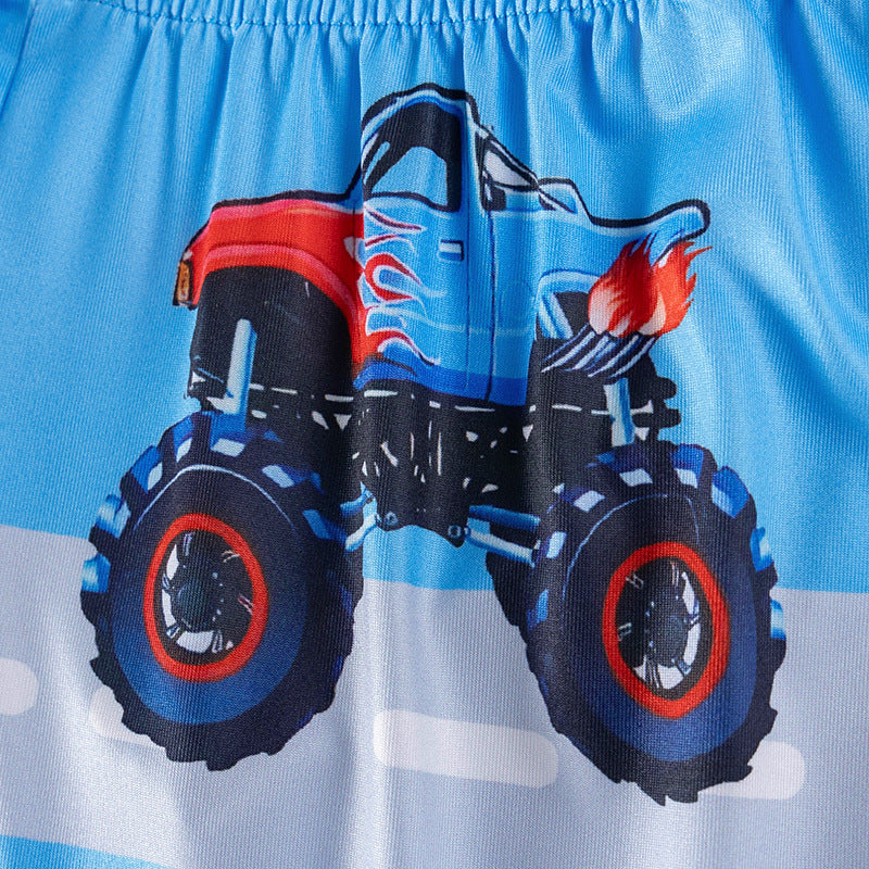 Boys Monster Truck Pajama Set | Size 2-7y
