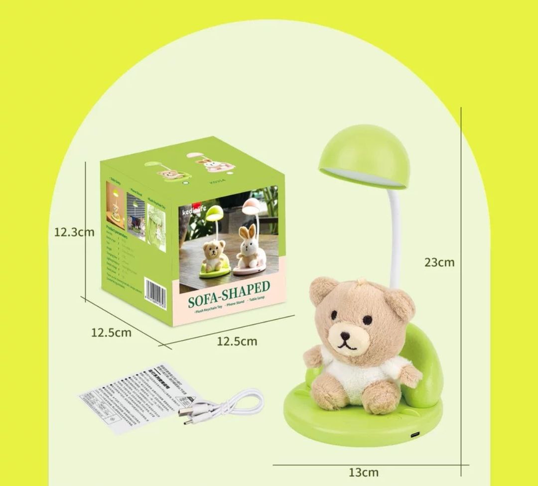 Sofa Shaped - Table Lamp | Bear Or Rabbit | Keychain Plush
