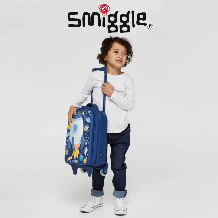 Smiggle Trolley Bag - Hardtop | Rocket Space | 45cm