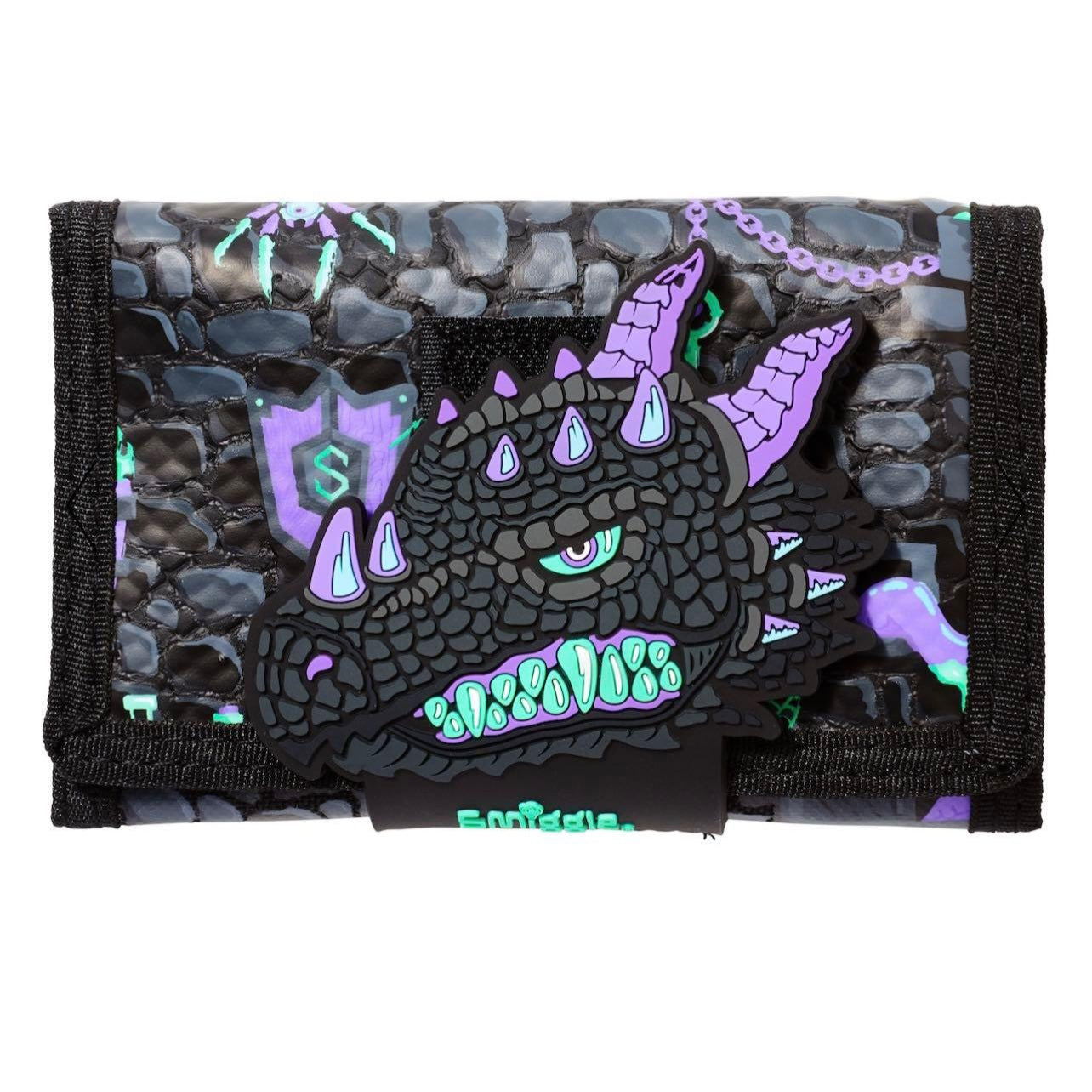 Smiggle Wallet | Black dinosaur