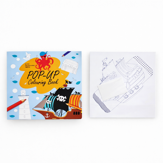 Pop-Up Colouring Book Set – Pirate Theme