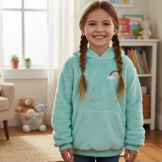 Very Warm Mint Rainbow Sweater Size 5-8y