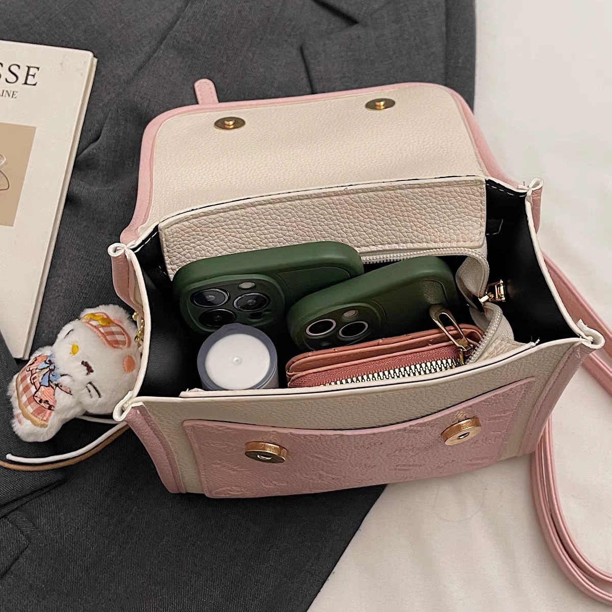 Bow Detail Mini Backpack Handbag – 20 cm