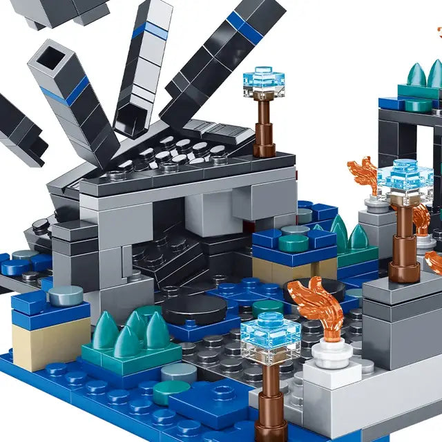 Minecraft Deep Dark Battle Building Blocks Set – 437 Pieces