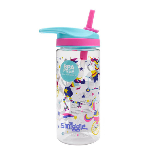 Smiggle Bottle 440ml Unicorn Design 17.5cm
