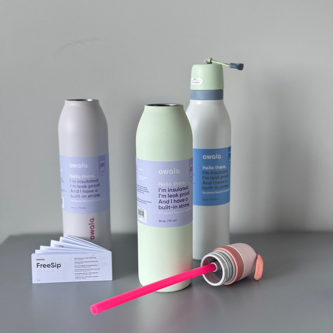 Owala Bottle Stainless Steel - FreeSip | Leak-proof | Twist | 710ml