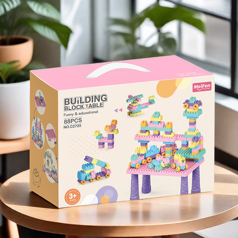 Building Block Table Funny & Educational 268 Pcs