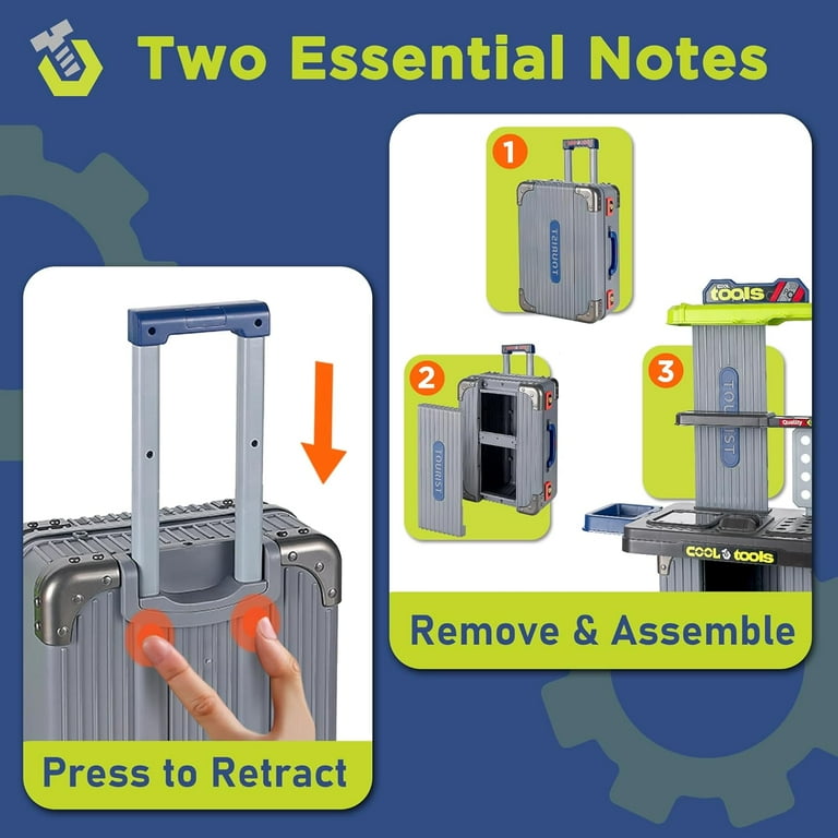 Tool Travel Case Set Trolley Bag 2in1