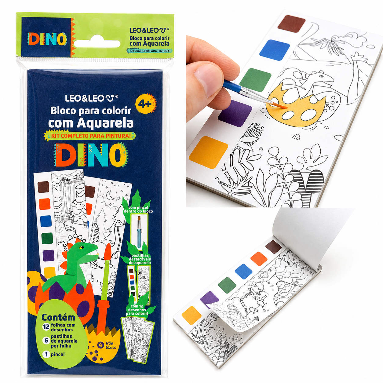 Dino Water Coloring Book | 4+