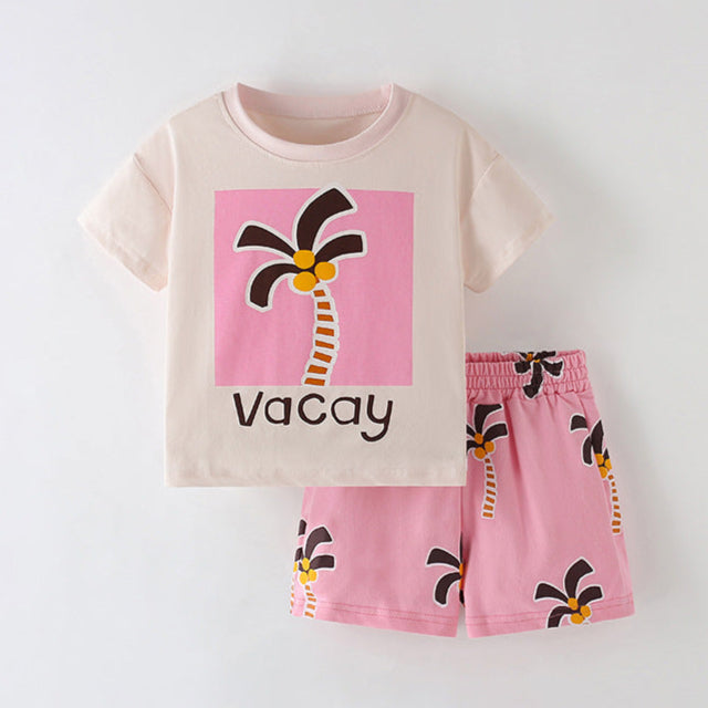 Girls Cotton Dinosaur – Soft Summer Outfit (3–10Y)