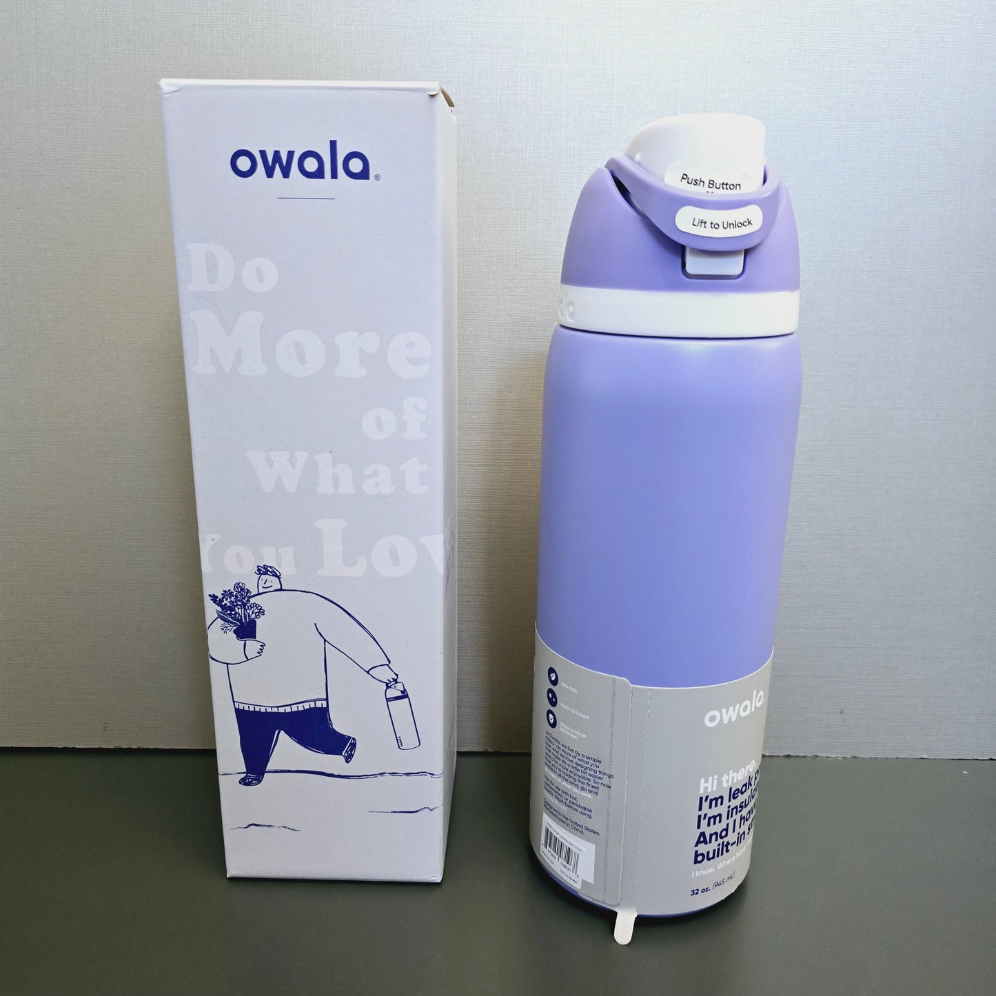 Owala FreeSip Stainless  Steel Water Bottle with Straw for Sports, Travel, and School BPA-Free 710-945ml