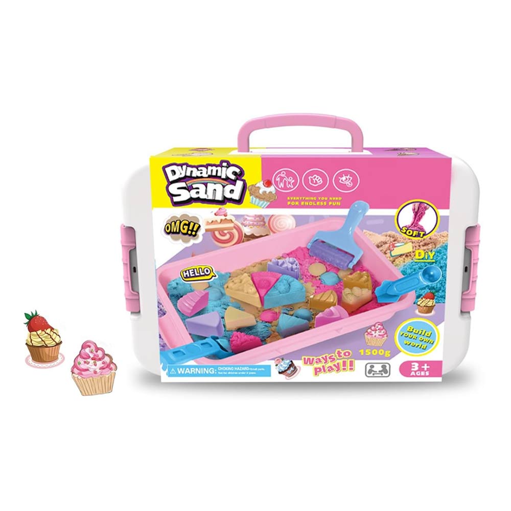 Dynamic Sand Play Set for Boys & Girls – 1500g Sensory DIY Kit (3+)