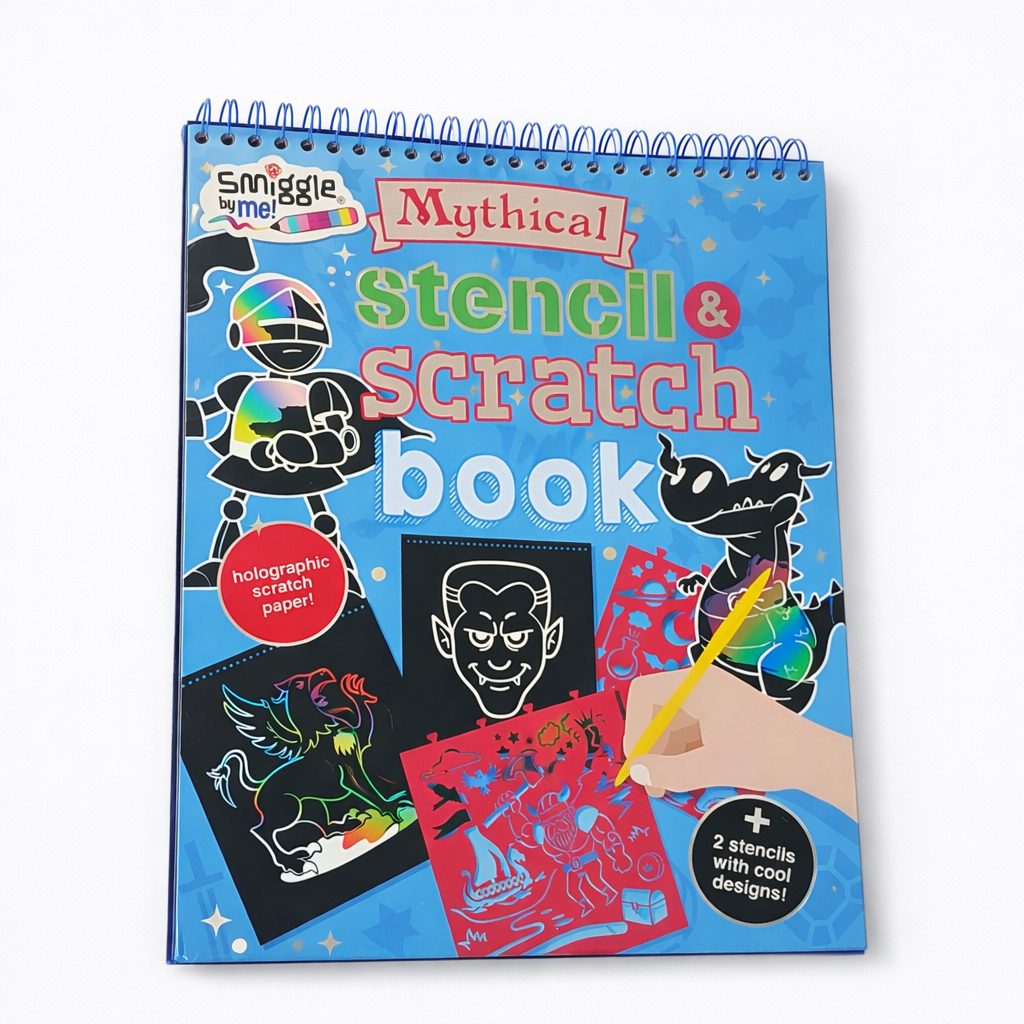 Smiggle By Me! Mythical Stencil & Scratch Book | 20 Pages | 5+