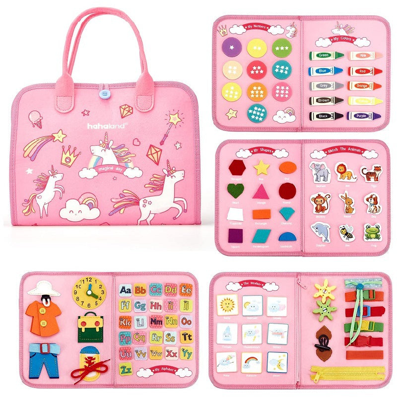 Toddler Busy Board Sensory Preschool Educational Toy For Kids
