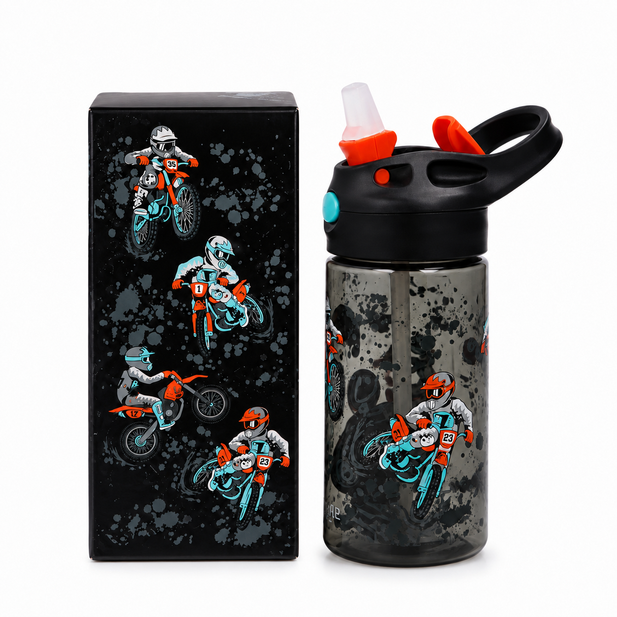 Smiggle Water Bottle | Motorcycle  | 430ml