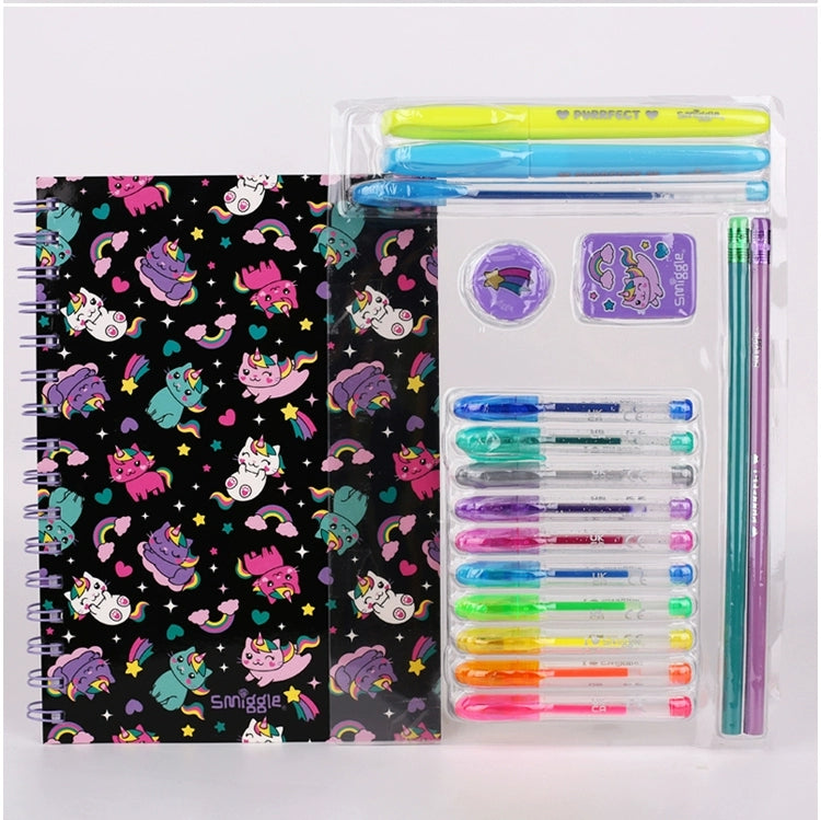 Smiggle Stationery Kit A5 Cat Unicorn Design