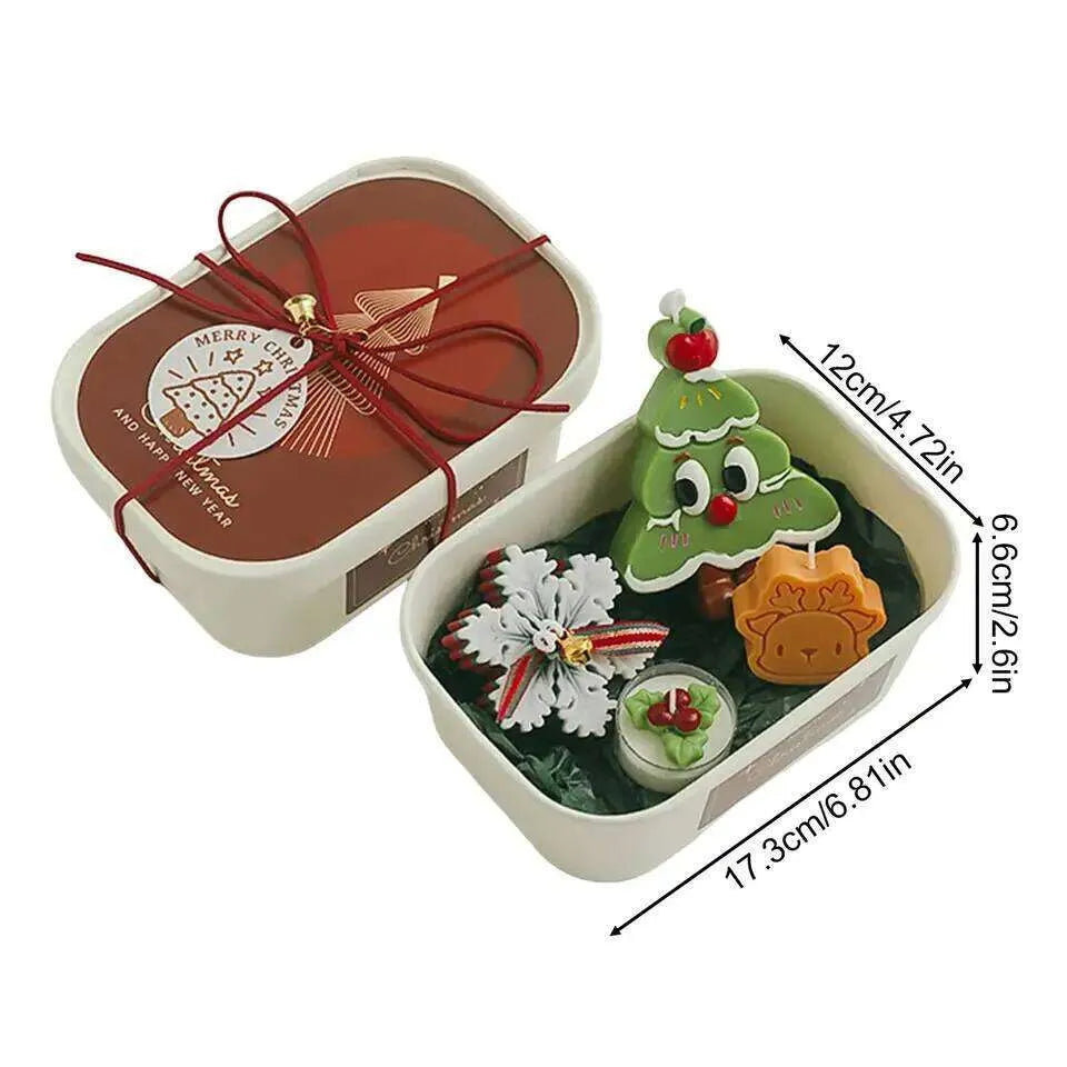 Christmas Scented Candle Gift Set | Red & Green