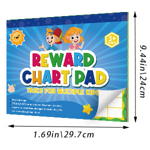 Motivational Sticker Book. Reward Chart Pad