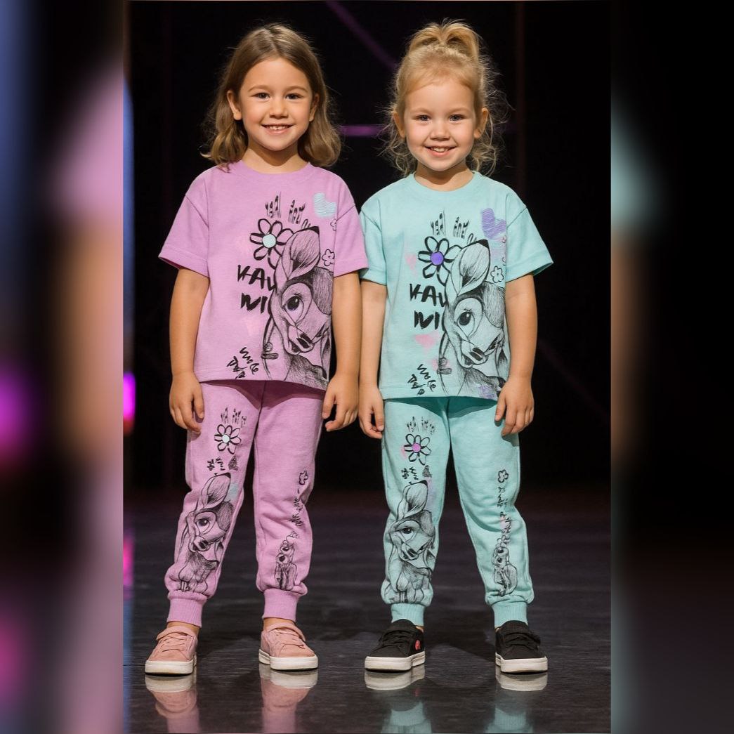 Outfit For Girls Bambi Design Size 2-6y