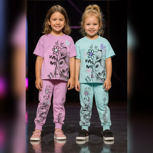 Outfit For Girls Bambi Design Size 2-6y